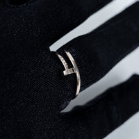 Cartier 18k White Gold Juste un Clou Ring Size 56