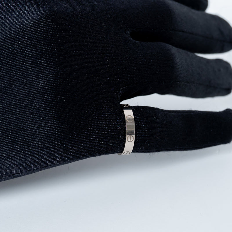 Cartier 18k White Gold Small Love Ring Size 57