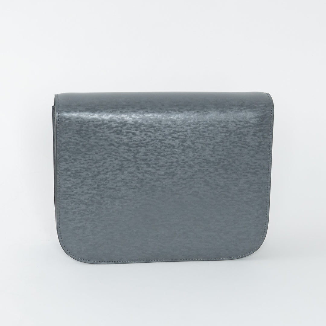 Celine Grey Liege Calfskin Leather Medium Classic Box Bag