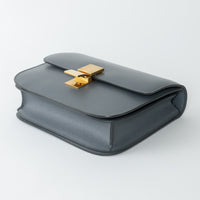 Celine Grey Liege Calfskin Leather Medium Classic Box Bag