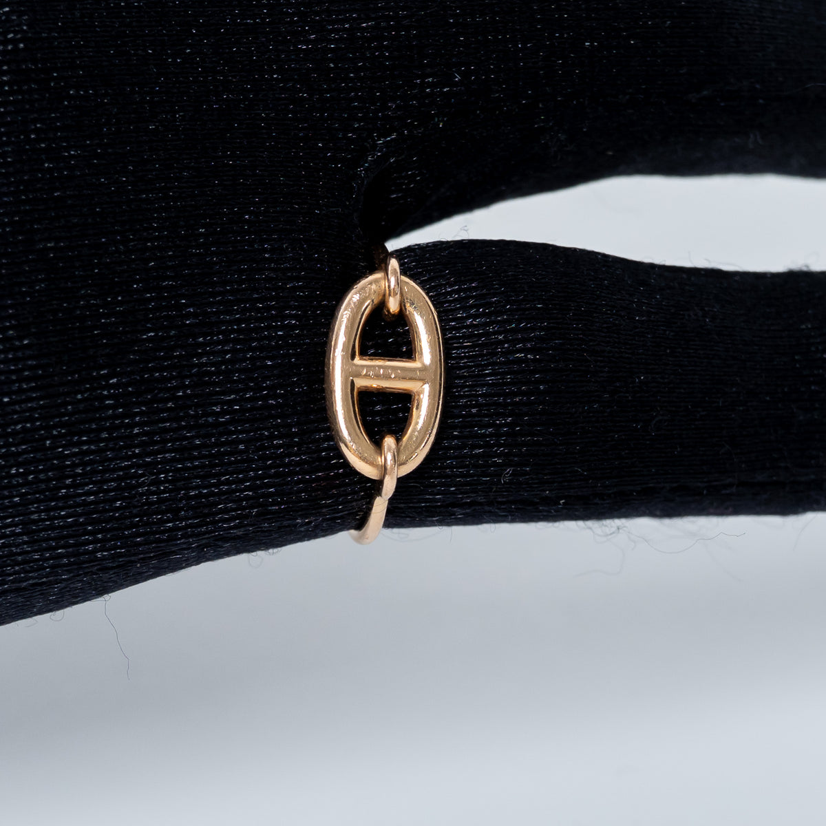 Hermes 18k Rose Gold Farandole Ring Size 53