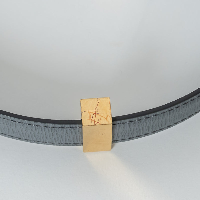 Celine Grey Liege Calfskin Leather Medium Classic Box Bag