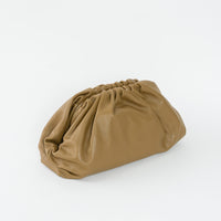 Bottega Veneta Clay Brown Calfskin Leather Large Classic Pouch