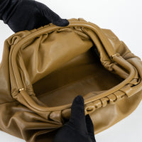 Bottega Veneta Clay Brown Calfskin Leather Large Classic Pouch