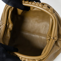 Bottega Veneta Clay Brown Calfskin Leather Large Classic Pouch