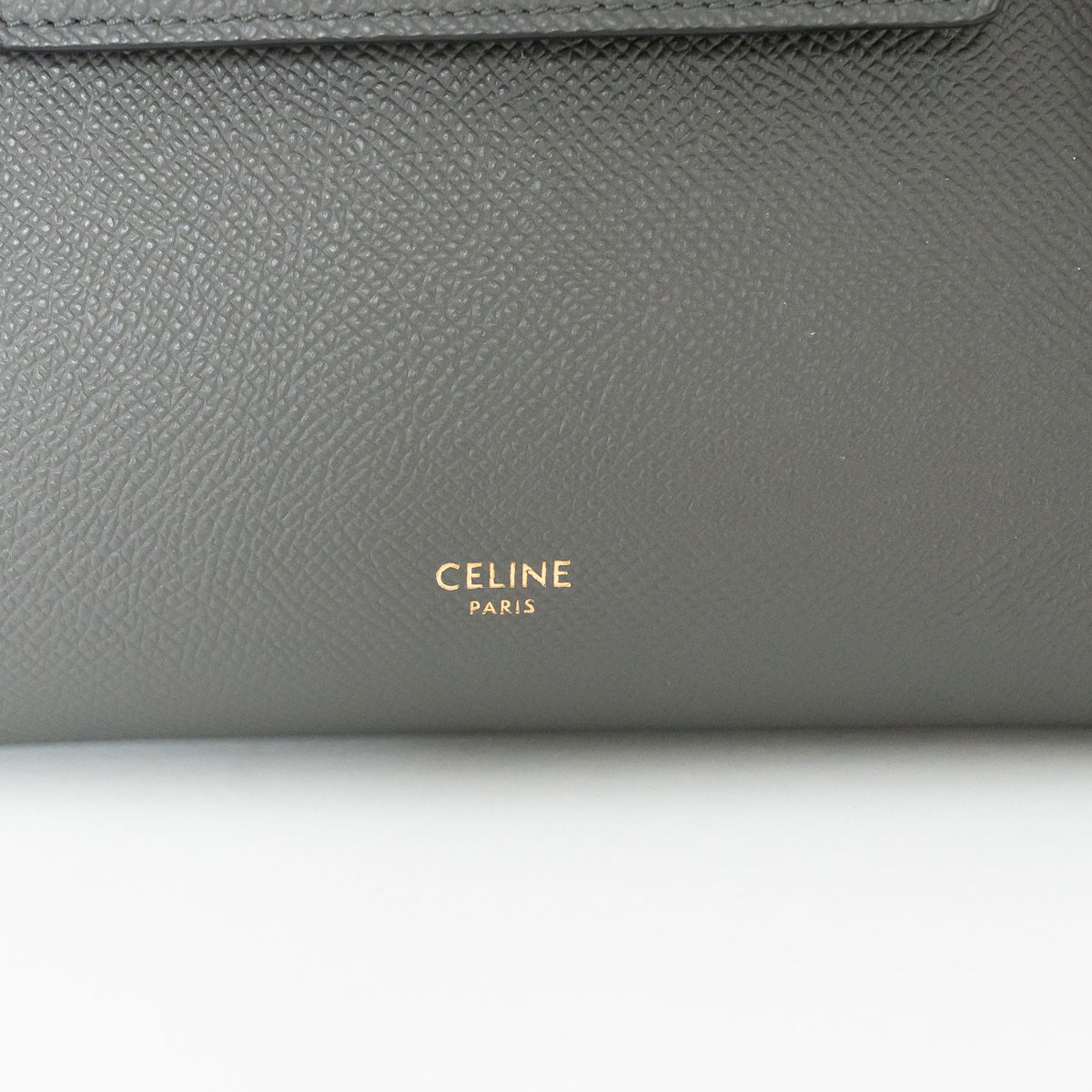 Celine Grained Calfskin Grey Mini Belt Bag