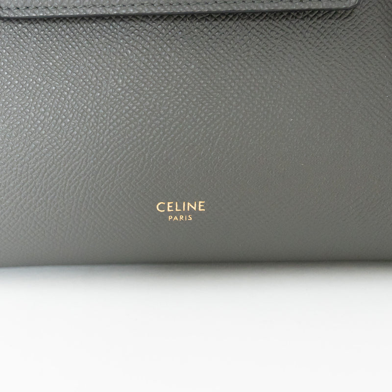 Celine Grained Calfskin Grey Mini Belt Bag