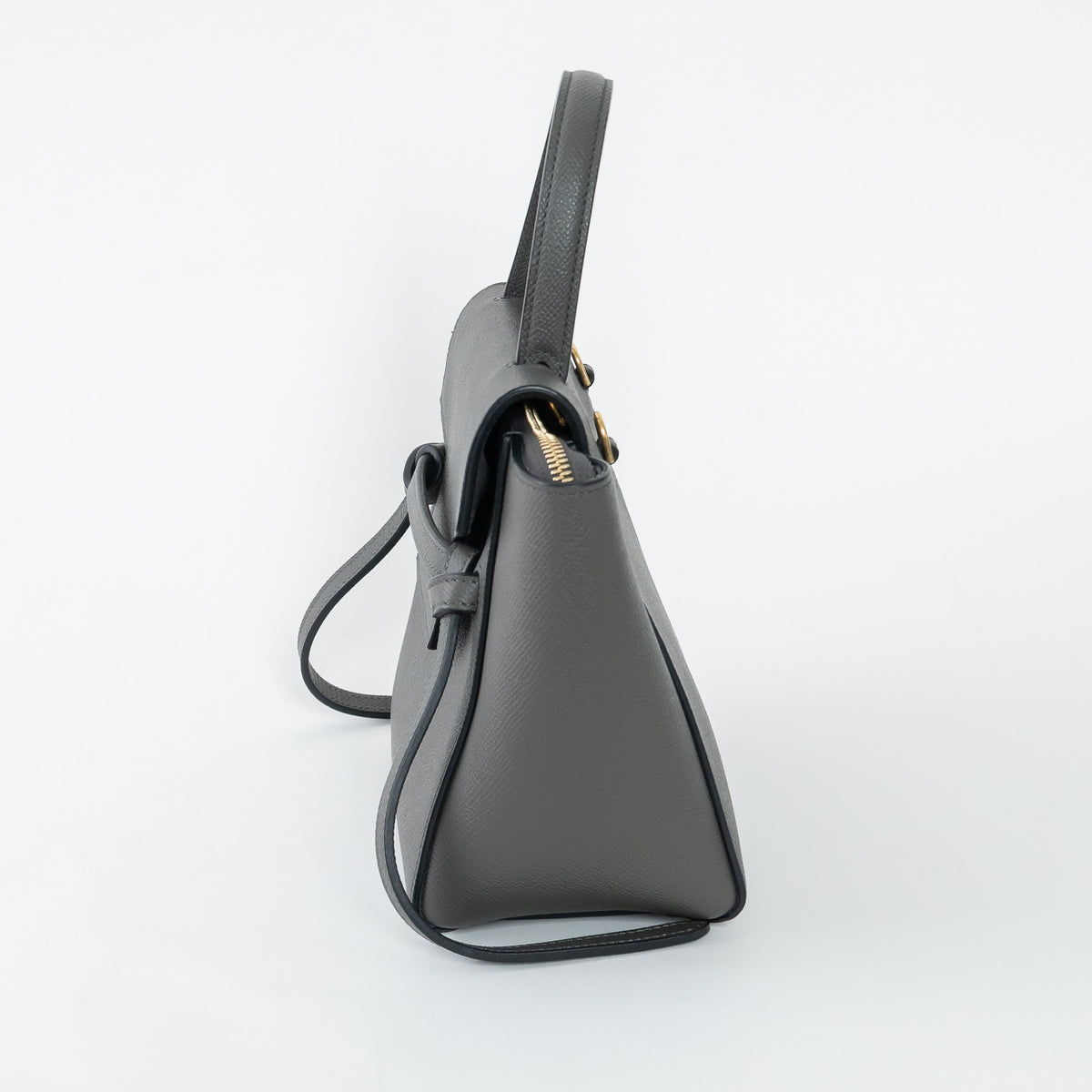 Celine Grained Calfskin Grey Mini Belt Bag