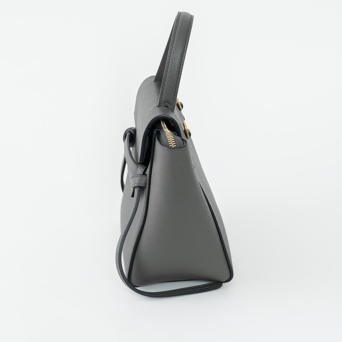 Celine Grained Calfskin Grey Mini Belt Bag