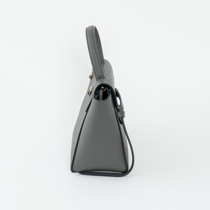 Celine Grained Calfskin Grey Mini Belt Bag