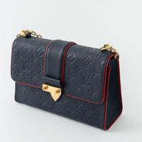 Louis Vuitton Marine Rouge Monogram Empreinte Saint-Sulpice PM Shoulder Bag