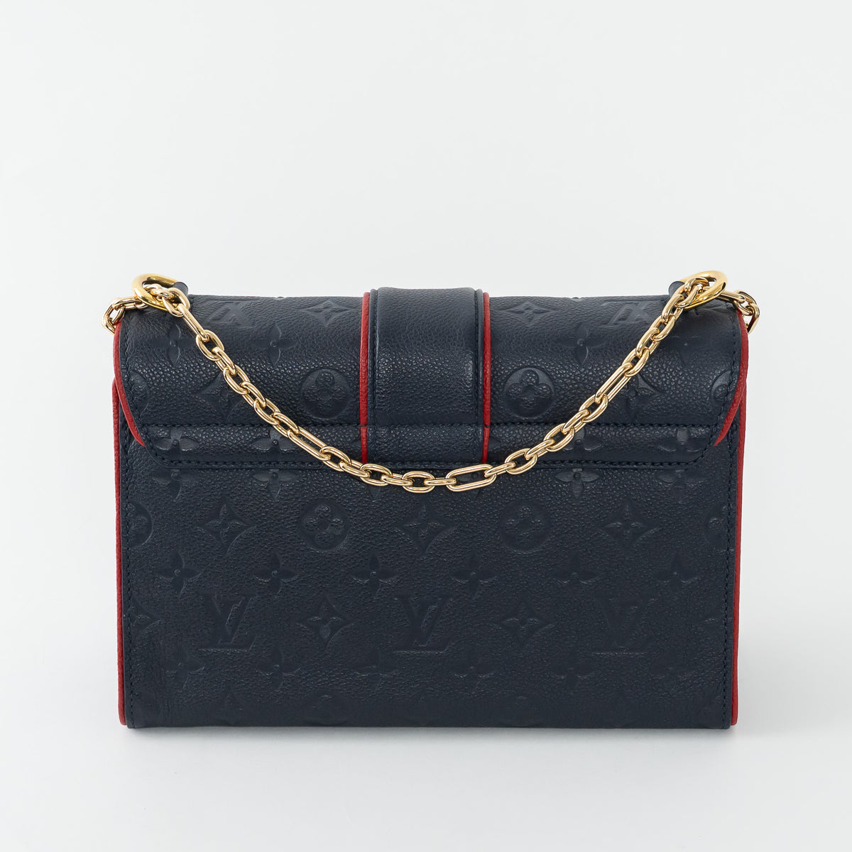 Louis Vuitton Marine Rouge Monogram Empreinte Saint-Sulpice PM Shoulder Bag