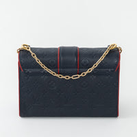 Louis Vuitton Marine Rouge Monogram Empreinte Saint-Sulpice PM Shoulder Bag
