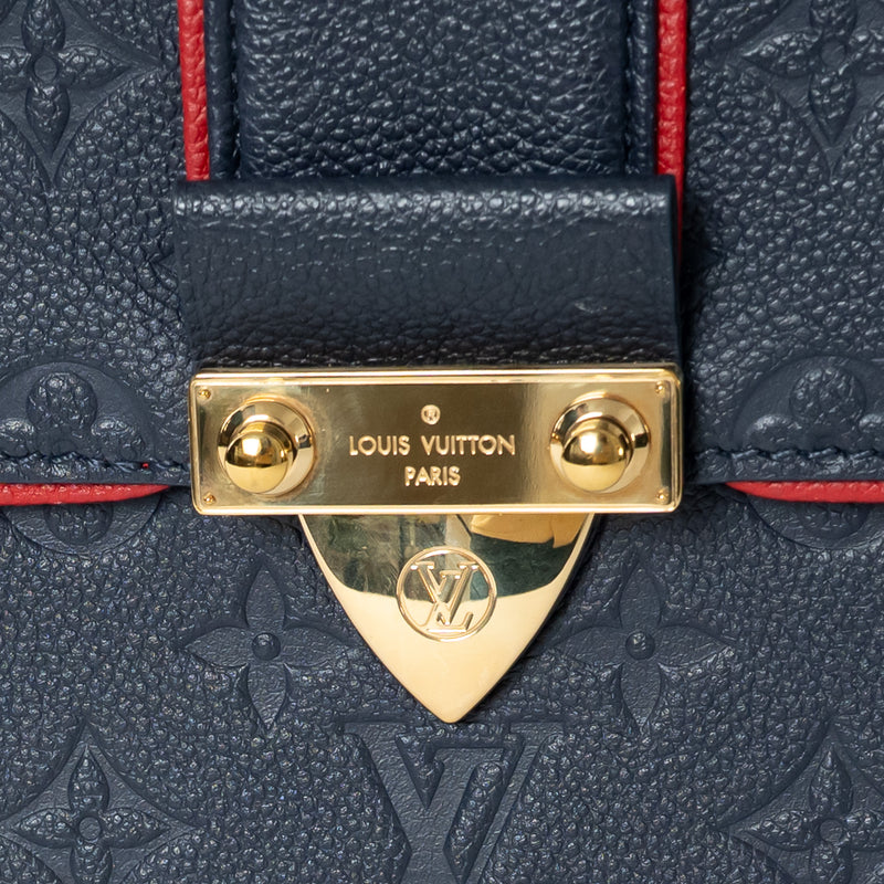 Louis Vuitton Marine Rouge Monogram Empreinte Saint-Sulpice PM Shoulder Bag