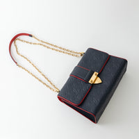 Louis Vuitton Marine Rouge Monogram Empreinte Saint-Sulpice PM Shoulder Bag