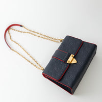 Louis Vuitton Marine Rouge Monogram Empreinte Saint-Sulpice PM Shoulder Bag