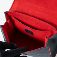 Louis Vuitton Marine Rouge Monogram Empreinte Saint-Sulpice PM Shoulder Bag