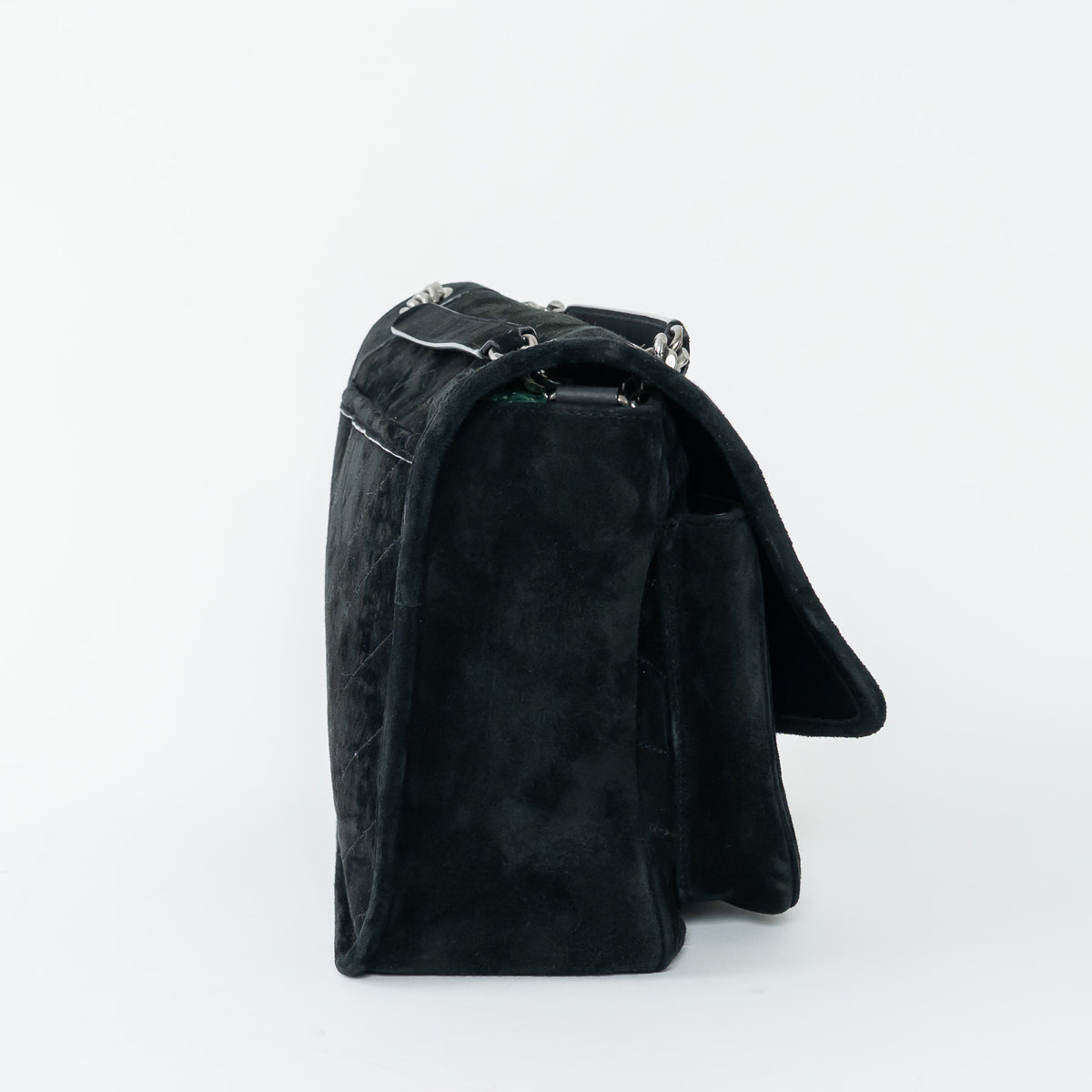 Saint Laurent Black Suede Medium Niki Bag