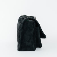 Saint Laurent Black Suede Medium Niki Bag
