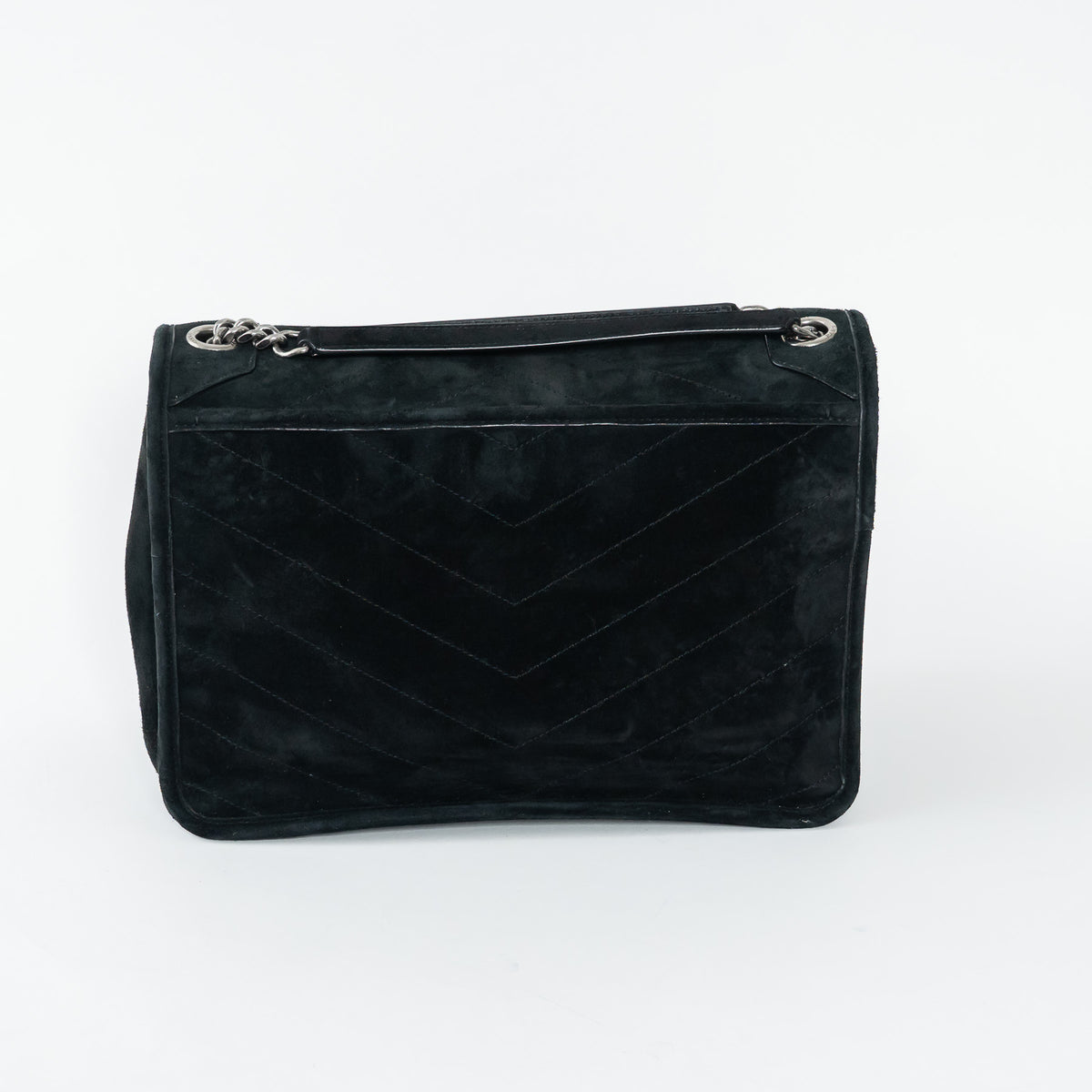 Saint Laurent Black Suede Medium Niki Bag