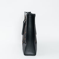 Gucci Black and Orange GG Jacquard Canvas  Tote