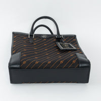 Gucci Black and Orange GG Jacquard Canvas  Tote