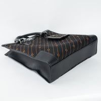 Gucci Black and Orange GG Jacquard Canvas  Tote