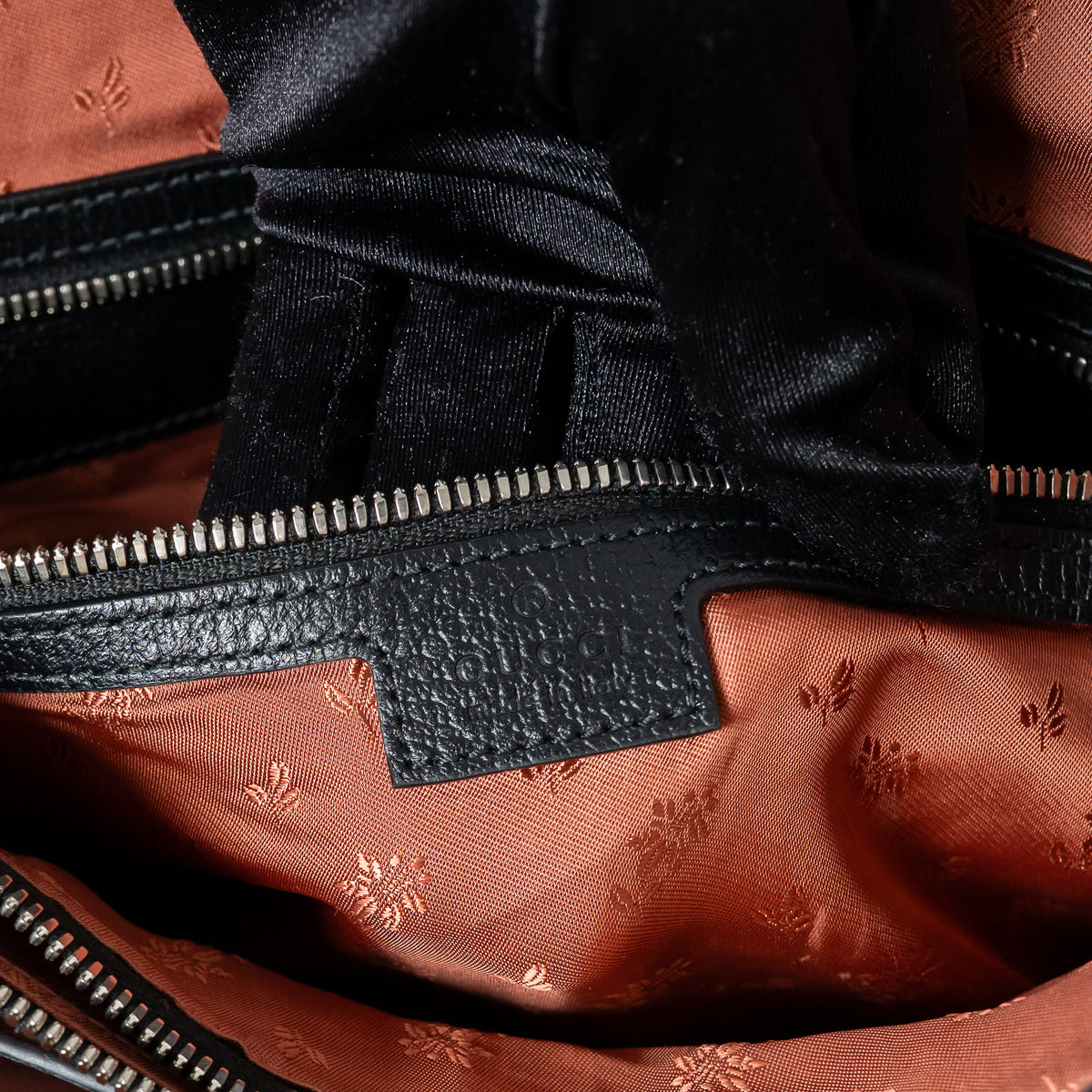 Gucci Black and Orange GG Jacquard Canvas  Tote