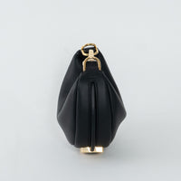 Fendi Black Calf Leather Nano Fendigraphy Hobo Bag