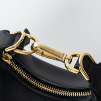 Fendi Black Calf Leather Nano Fendigraphy Hobo Bag