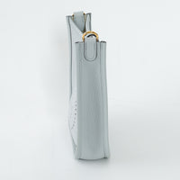 Hermes Blue Pale Clemence Leather Mini Evelyne 16