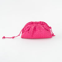Bottega Veneta Pink Calfskin Leather The Mini Pouch