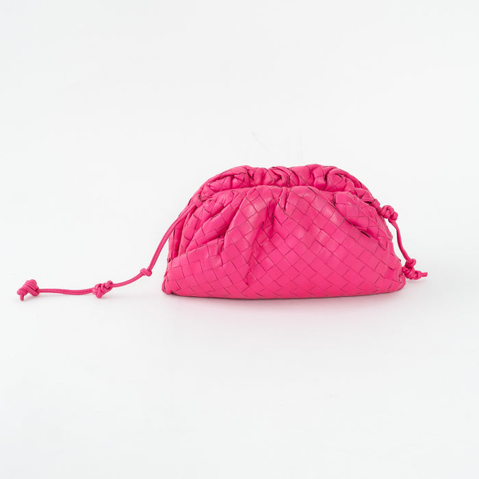 Bottega Veneta Pink Calfskin Leather The Mini Pouch