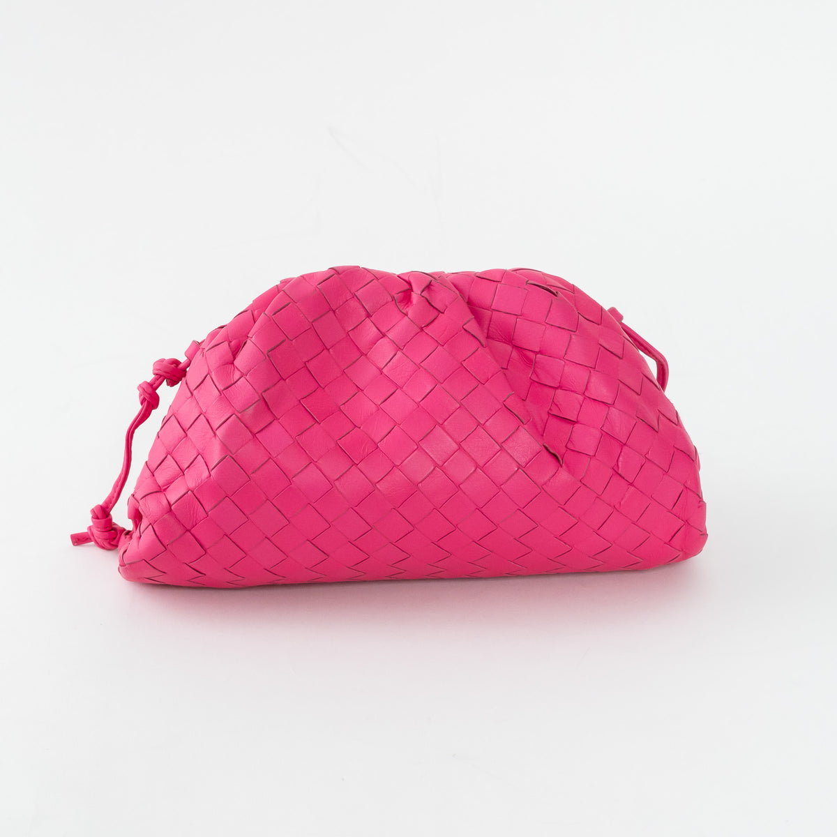Bottega Veneta Pink Calfskin Leather The Mini Pouch