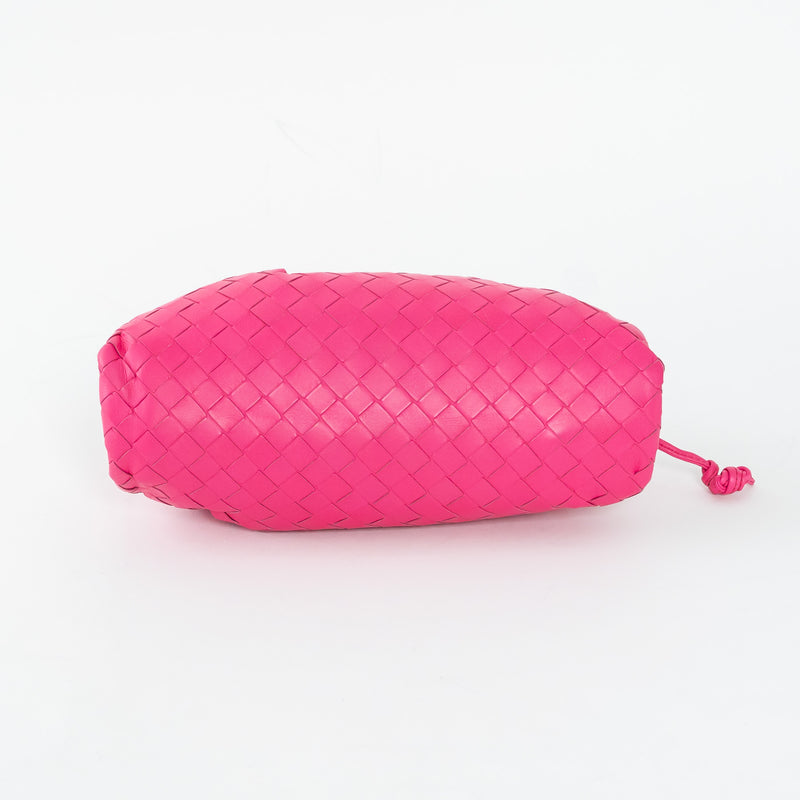 Bottega Veneta Pink Calfskin Leather The Mini Pouch