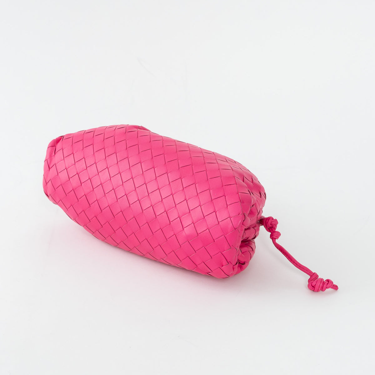 Bottega Veneta Pink Calfskin Leather The Mini Pouch