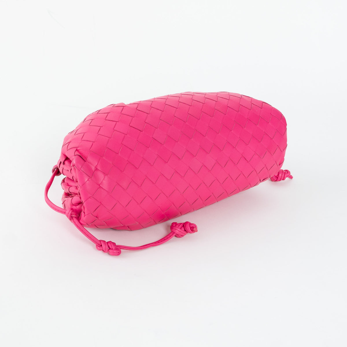 Bottega Veneta Pink Calfskin Leather The Mini Pouch