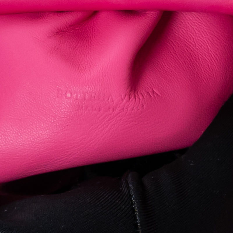 Bottega Veneta Pink Calfskin Leather The Mini Pouch