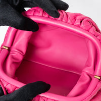 Bottega Veneta Pink Calfskin Leather The Mini Pouch