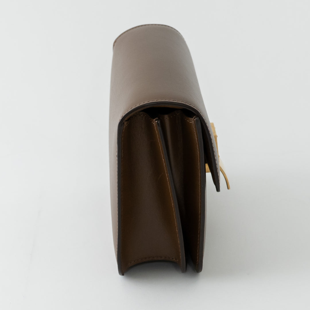 Celine Brown Box Calfskin Leather Teen Classic Box Bag