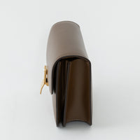 Celine Brown Box Calfskin Leather Teen Classic Box Bag