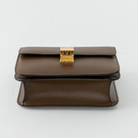 Celine Brown Box Calfskin Leather Teen Classic Box Bag