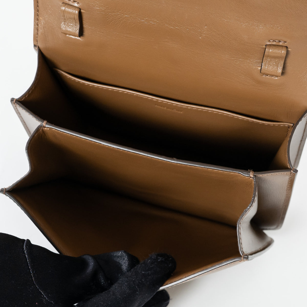 Celine Brown Box Calfskin Leather Teen Classic Box Bag