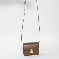 Celine Brown Box Calfskin Leather Teen Classic Box Bag