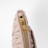 Miu Miu Blush Pink Zip Leather Clutch