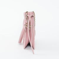 Dior Pink Cannage Lambskin Leather Lady Dior Milly Mini Bag