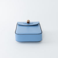 Gucci Sky Blue Calf Leather Bamboo Mini 3WAY Shoulder Bag