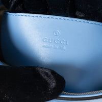 Gucci Sky Blue Calf Leather Bamboo Mini 3WAY Shoulder Bag