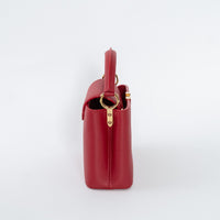 Louis Vuitton Scarlett Red Taurillon Leather Capucines Mini Handbag
