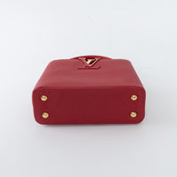 Louis Vuitton Scarlett Red Taurillon Leather Capucines Mini Handbag